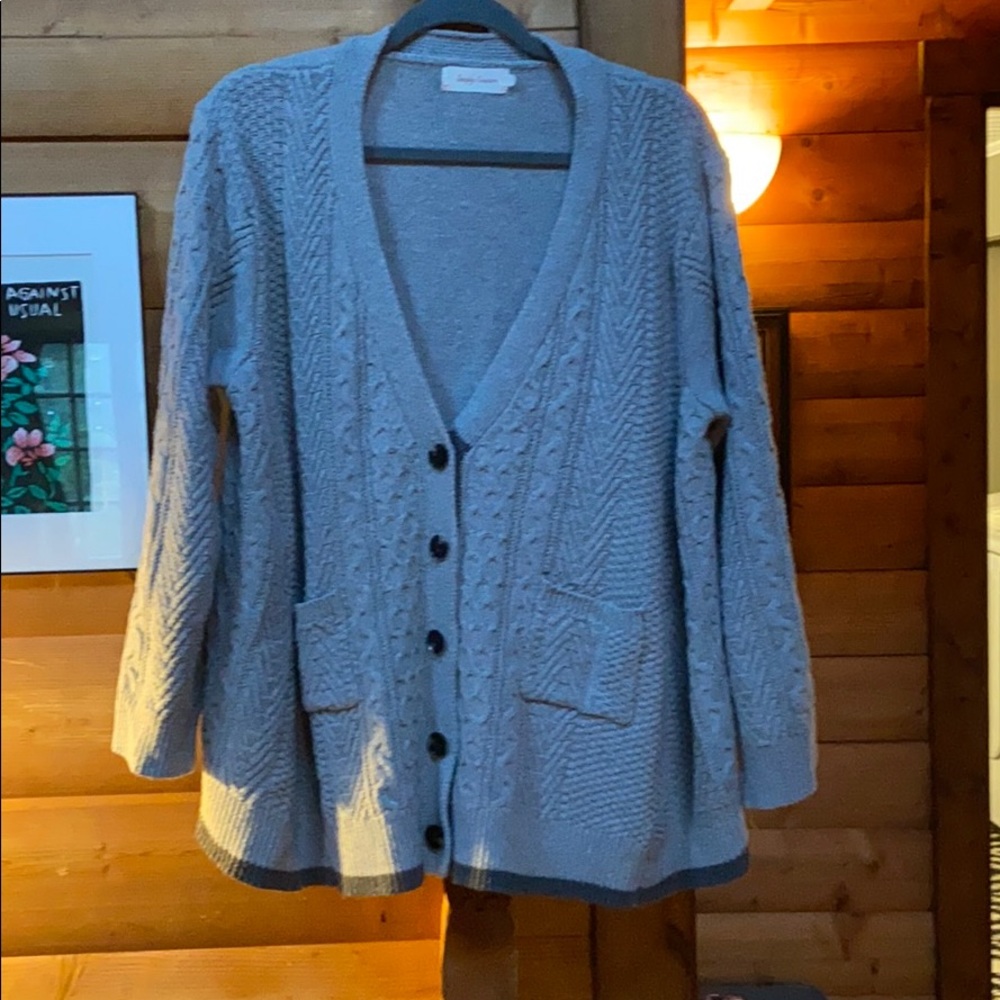 Oversized cable knit sweater 1X